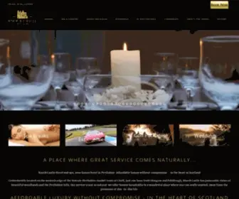 Knockcastle.com(Luxury Hotels Health Spa Scotland) Screenshot