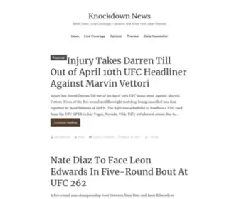 Knockdownnews.com(MMA News) Screenshot