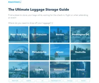 KnockKnock.city(The Ultimate Luggage Storage Guidelocations) Screenshot