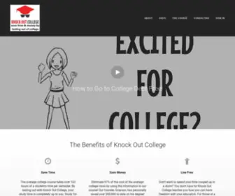 Knockoutcollege.com(Knock Out College) Screenshot