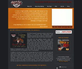 Knockoutdogfighting.org(Knock Out Dog Fighting // Dedicated To Stopping Cruelty and Abuse) Screenshot