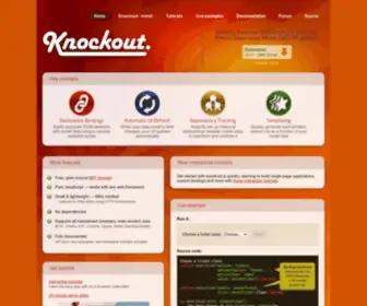 Knockoutjs.com(Knockout) Screenshot