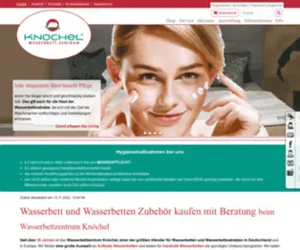 Knoechel.net(Wasserbett von Knöchel) Screenshot