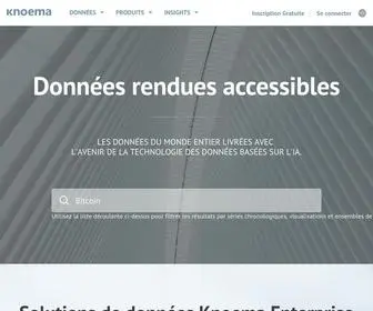 Knoema.fr(Knoema est une plate) Screenshot