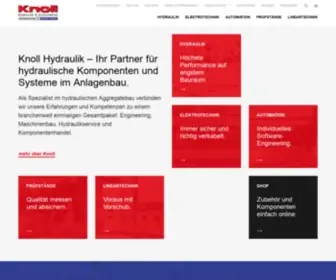 Knoll-HYdraulik.de(Hydraulikaggregatebau und Hydrauliksysteme) Screenshot