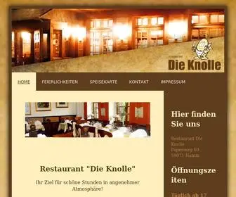 Knolle-Hamm.de(Restaurant Die Knolle) Screenshot