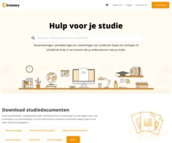 Knoowy.nl(Samenvattingen en hulp vinden voor je studie) Screenshot