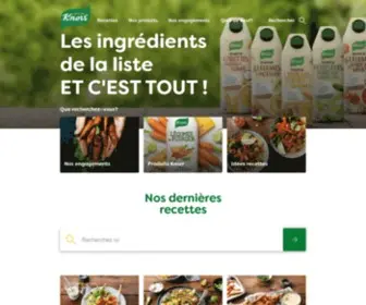 Knorr.fr(Recettes, Astuces de cuisine, Conseils de chefs) Screenshot