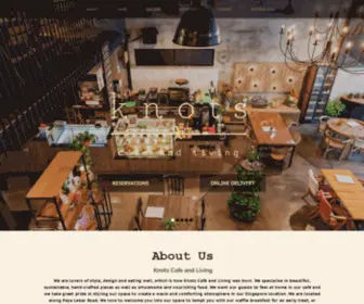 Knotscafeandliving.com(Singapore Café and Furniture Store) Screenshot