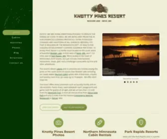 Knottypinesresort.com(Park Rapids Resorts) Screenshot