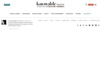 Knowablemagazine.org(Knowable Magazine) Screenshot