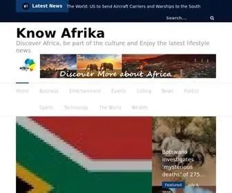 Knowafrika.com(Know Africa) Screenshot