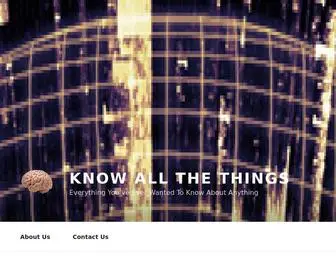 Knowallthethings.com(Know All The Things) Screenshot