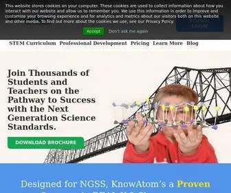 Knowatom.com(NGSS & STEM Curriculum for Grades K) Screenshot