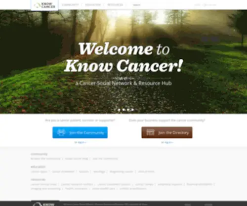 Knowcancer.com(Know Cancer) Screenshot