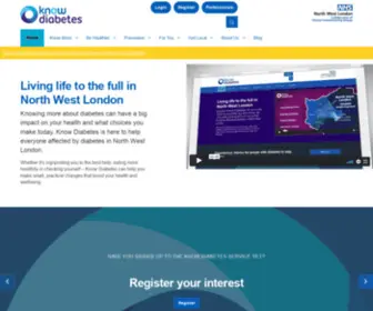 Knowdiabetes.org.uk(Diabetes in North West London) Screenshot