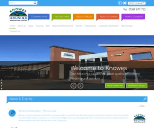 Knowes.org(Knowes Housing Association) Screenshot