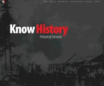 Knowhistory.ca(Know History) Screenshot