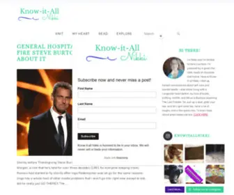 Knowitallnikki.com(Know-it-all Nikki) Screenshot