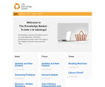 Knowledge-Basket.co.nz(The Knowledge Basket) Screenshot