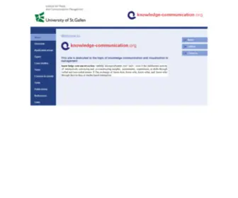 Knowledge-Communication.org(USI HSG Knowledge Communication) Screenshot