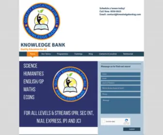 Knowledgebanksg.com(Top Tuition Center In Singapore) Screenshot