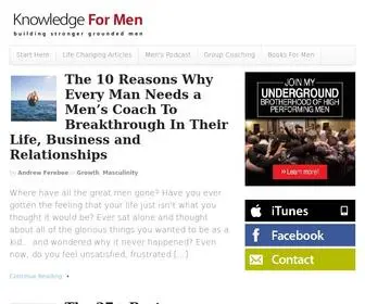 Knowledgeformen.com(Knowledge For Men) Screenshot