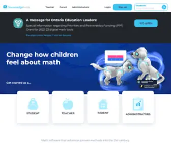 Knowledgehook.com(Change how children feel about math) Screenshot