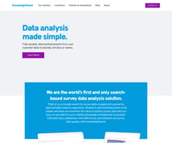 Knowledgehound.co(Search and data visualization for your research) Screenshot