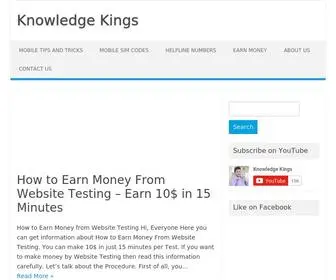 Knowledgekings.pk(Knowledge Kings) Screenshot