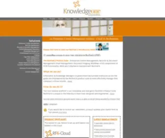 Knowledgeonecorp.com(Information Management Solutions) Screenshot