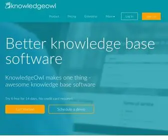 Knowledgeowl.com(Knowledge Base Software by KnowledgeOwl) Screenshot