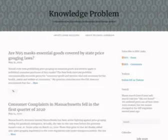 Knowledgeproblem.com(Commentary on Economics) Screenshot