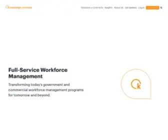 Knowledgeservices.com(Full-Service Workforce Management) Screenshot