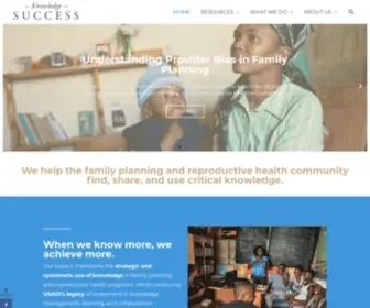 Knowledgesuccess.org(Knowledge SUCCESS) Screenshot