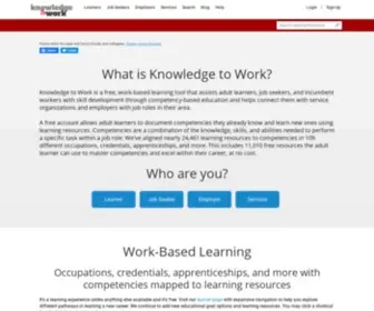 Knowledgetowork.com(Search CBE Resources) Screenshot