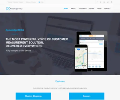 Knowledgetraq.com(The most powerful Voice of Customer measurement solution) Screenshot