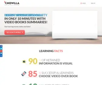 Knowlla.com(Business Books Video Summaries) Screenshot