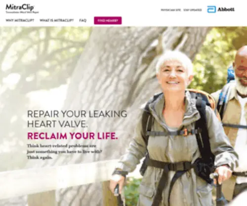 Knowmoremr.com(MitraClip) Screenshot