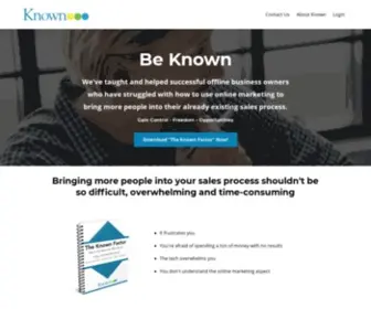 Known.com(We help businesses get known for what they do by helping them structure) Screenshot