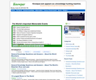 Knowpar.com(World general knowledge) Screenshot