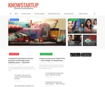 Knowstartup.com(Homepage) Screenshot