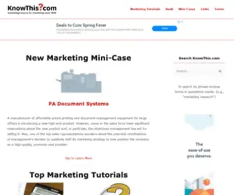 Knowthis.com(Marketing Tutorials) Screenshot