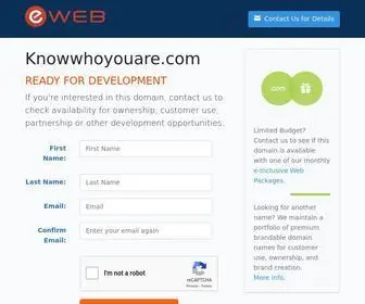 Knowwhoyouare.com(Ready for Development) Screenshot