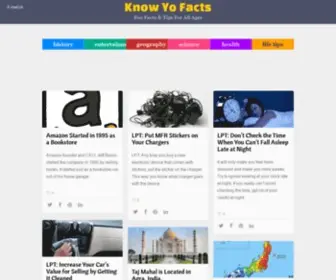 Knowyofacts.com(Know Yo Facts) Screenshot