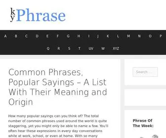 Knowyourphrase.com(Common Phrases) Screenshot