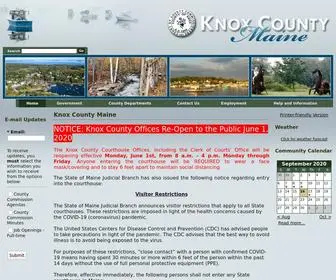 Knoxcountymaine.gov(County ) Screenshot