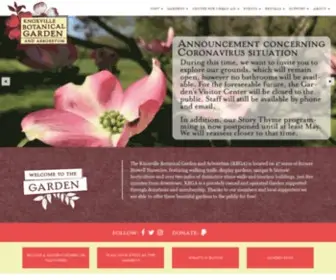 Knoxgarden.org(Knoxville Botanical Garden and Arboretum Knoxville Botanical Garden and Arboretum) Screenshot