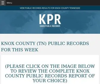 Knoxpublicrecords.com(Knox County TN Public Records Reports) Screenshot