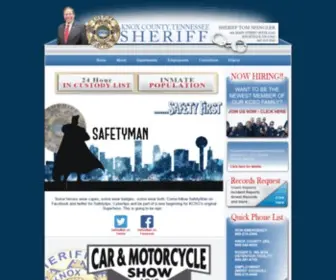 Knoxsheriff.org(Sheriff Tom Spangler) Screenshot